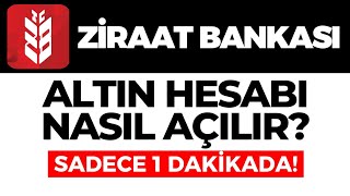 Ziraat Bankası Altın Hesabı Nasıl Açılır Ziraat Bankası Altın Hesabı Açma Nasıl Yapılır GÜNCEL [upl. by Inglebert860]