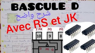 BASCULE D شرح avec RS et JK [upl. by Sedgewake701]