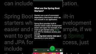 What are the Spring Boot Starters [upl. by Ahsenroc]