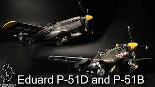 Eduard 148 P51D and P51B  Full Build Video [upl. by Nimzay]