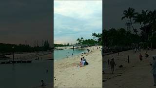 siloso beach silosobeach sentosaisland sentosaislandsingapore beach ocean sandbeach singapore [upl. by Henryetta692]