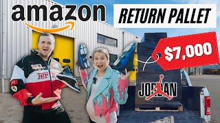 We Spent 750 on a Pallet of Amazon Returns  Unboxing 7000 in MYSTERY Items [upl. by Llednav]