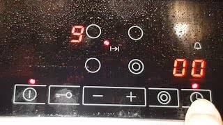 How to set the timer on Balay Bosch Siemens electric glass ceramic cooktop SCHOTT CERAN [upl. by Sheela]