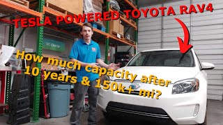 RAV4 EV Battery Capacity after 10 years and 150k mi [upl. by Tallie]