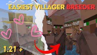 Easiest Villager Breeder in Minecraft Bedrock 121 [upl. by Nichola]