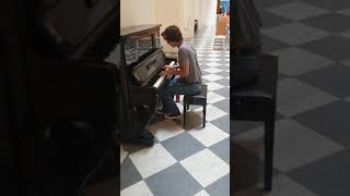 MUST SEE Young intuitive pianist plays at the Czech Museum of Music  Prague [upl. by Enelyar]