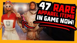 Fallout 76  47 RARE APPAREL Items Currently in Game [upl. by Enajyram]