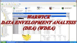 Warwick Data Envelopment Analysis DEA WDEA [upl. by Penhall6]