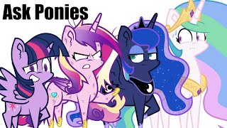 Ask Ponies  All the Alicorns  Princess Compilation Pony Animation [upl. by Bergman749]