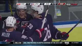 Johnny Gaudreau 2 goals  1 assist vs Canada  2013 WJC SemiFinal [upl. by Ijok80]