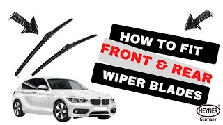 How To Change Wiper Blades Bmw 1 Series F20 F21 Front Rear Wipers [upl. by Hagi]