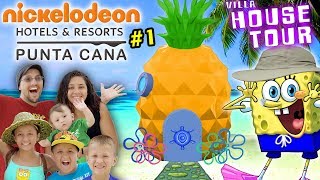 SPONGEBOB HOUSE TOUR in REAL LIFE Nickelodeon Suites Resort Pineapple Villa w FV Family [upl. by Winzler707]