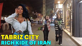 IRAN 2024  Walking in Tabriz City Nightlife  Tabriz Walk ایران [upl. by Buzzell]