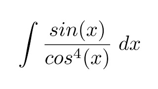 Integral of sinxcos4x substitution [upl. by Holleran]