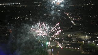 Downend around Table Firework Display 2024 from above DJI Air 3S [upl. by Stedt70]