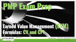 PMP Exam Prep  Earned Value  CV and CPI [upl. by Nnyloj52]