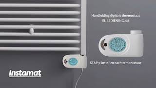 Instamat Thermostaat Handleiding STAP 3  instellen nachttemperatuur [upl. by Jarin]