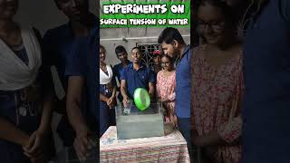 Surface tension of water জলের পৃষ্টটান physicalscience physics sciencephysicswallah [upl. by Broddy]