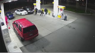 Women intentionally slams into vehicles at Van Buren Township gas station [upl. by Alilahk]