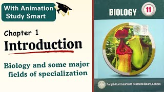 Biology and some major fields of specialization  Branches  Chapter 1  Punjab  Biology  Class 11 [upl. by Nylatsirhc685]