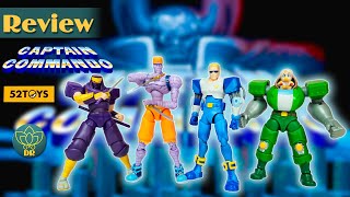 CAPTAIN COMMANDO 52Toys Coleção Completa Action figures Umboxing e Review [upl. by Mcknight]