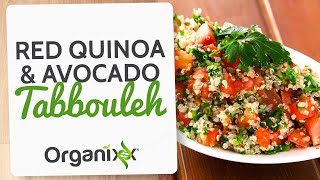 Red Quinoa Avocado Tabbouleh  Quinoa Salad  Organixx Recipe [upl. by Azal]