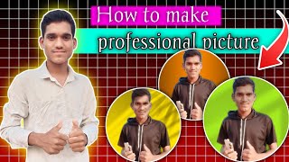 How to make professional profile picture for YouTube watsapp facebook and Instagram one click 2024 [upl. by Temirf450]