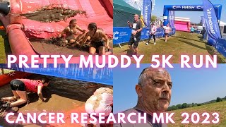 Muddy Charity Run Cancer Research Milton Keynes 2023 cancer charity raceforlife [upl. by Prissie]