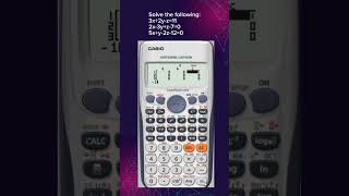 LEPT MATH MAJORSHIP  CALCULATOR TECHNIQUES  SIMULTANEOUS LINEAR EQUATION IN THREE VARIABLES [upl. by Deming]