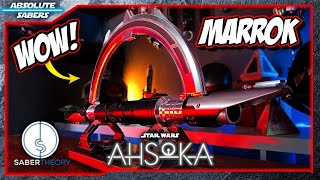 Star Wars MARROK Ahsoka Series Xenopixel Lightsaber Unboxing amp Review  Saber Theory  Nexus Sabers [upl. by Ayimat]