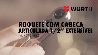 Würth  Roquete com Cabeça Articulada 12 Extensível [upl. by Eetnahc]