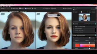 PortraitPro 15  Lesson 2 Face Sculpt Eyes Lips amp Makeup [upl. by Yessydo84]