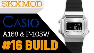 16 Casio A168 amp F105W Completed Build  Parts by SKXMOD [upl. by Blakelee268]