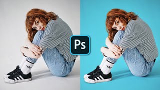 How to Change Background Color in Photoshop  1 Minute Tutorial [upl. by Arahc]