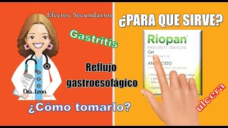 𝐑𝐈𝐎𝐏𝐀𝐍 para que sirve REFLUJO GASTROESOFAGICO GASTRITIS como tomarla 𝕕𝕠𝕤𝕚𝕤 DOCTORA LEON 👩‍⚕ [upl. by Robertson]