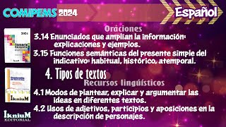 Español  Tema 314 al 42  CURSO COMIPEMS 2024  IkniuM [upl. by Atikat125]