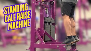 NEW Planet Fitness Standing Calf Raise Machine HOW TO USE [upl. by Youlton]