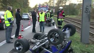 Unfall in Altenbauna Quadfahrer verunglückt tödlich [upl. by Leoy]