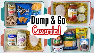 DUMP amp GO CASSEROLES  5 Quick amp BudgetFriendly Casserole Dinner Recipes Made EASY  Julia Pacheco [upl. by Yseulta]