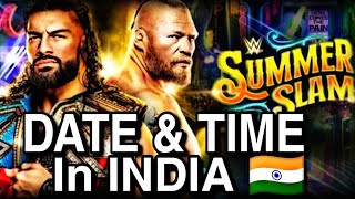 WWE Summerslam 2022 Date And Time In India  Summerslam 2022 Time In India [upl. by Ilegna]