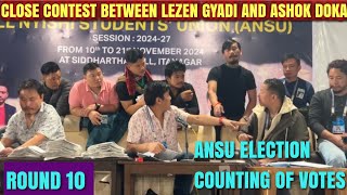 Tough Contest Between Lezen Gyadi And Ashok Doka  Counting Of Votes  Round 10  ANSU Election [upl. by Hnao]