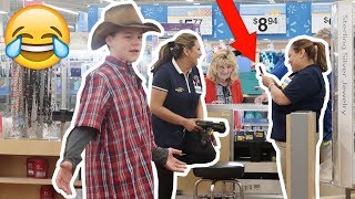 YODELING IN WALMART PRANK KICKED OUT [upl. by Burley49]