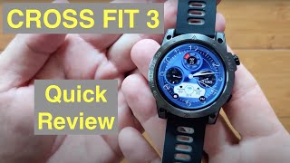 NORTH EDGE CROSS FIT 3 GPS Altimeter Compass 5ATM AMOLED Adventurers Smartwatch Quick Overview [upl. by Suiramaj521]