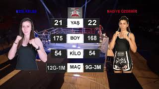 Ankara Muaythai Maçları  Ezgi KELEŞ Nadiye ÖZDEMİR 6MAÇ [upl. by Leahcimauhsoj]