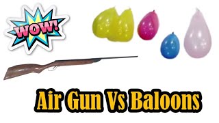 Experiment Air Gun Vs Baloons [upl. by Norat]