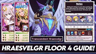 UPDATED Complete Guide To FLOOR 4 Of Hraesvelgr Transcendent Hraesvelgr Guide 7DS Grand Cross [upl. by Devin524]