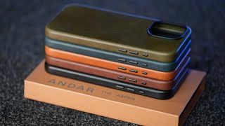 Best iPhone 15 Pro Max Leather cases by Andar  The Aspen [upl. by Ecienaj]