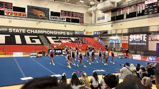 WF West High School Bearcats  WIAA State Cheerleading Championships 2024 [upl. by Iznekcam]