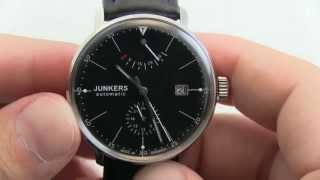 Junkers German Automatic Bauhaus Watch with Power Reserve 60602 [upl. by Donaldson]