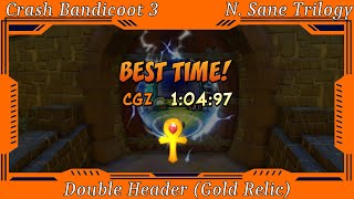 Crash Bandicoot 3 Warped  Double Header Gold Relic [upl. by Uthrop]